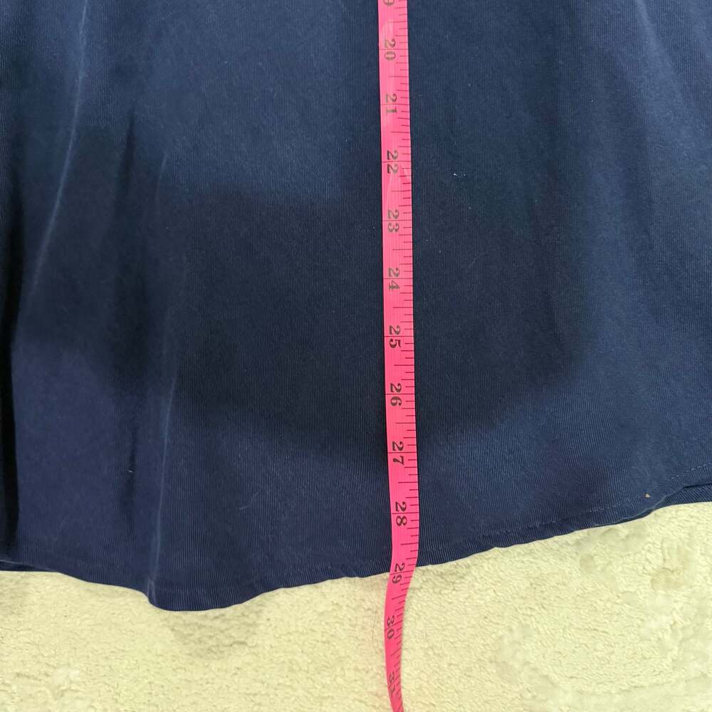 White House Black Market SZ 4 Noble Blue‎ Front-Pleat Asymmetric Midi Skirt - Picture 4 of 5